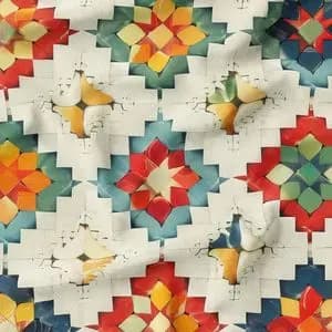 پارچه مخمل طرح بافتنی کد 5012921 پارچه مخمل روتختی