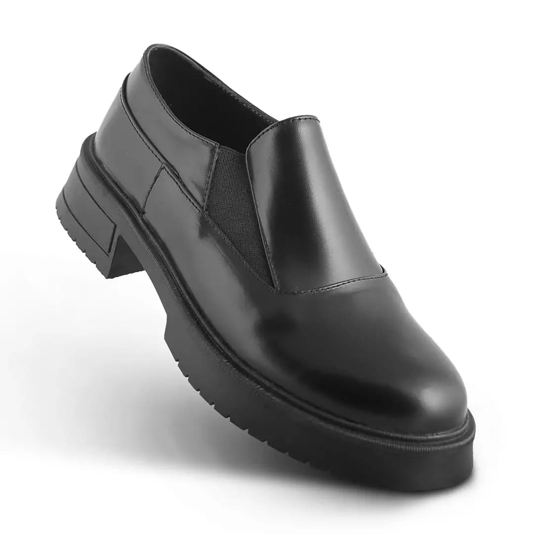 کفش روزمره زنانه چرم یلسان مدل آروشا کد 671-GN