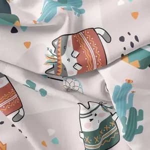 پارچه ملحفه مدل مخمل طرح گربه سرخ پوستی کد 5011423