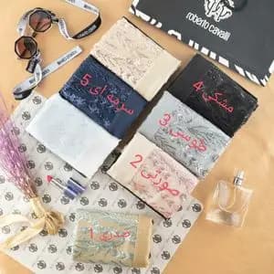 شال زنانه مجلسی پولکی کد 002