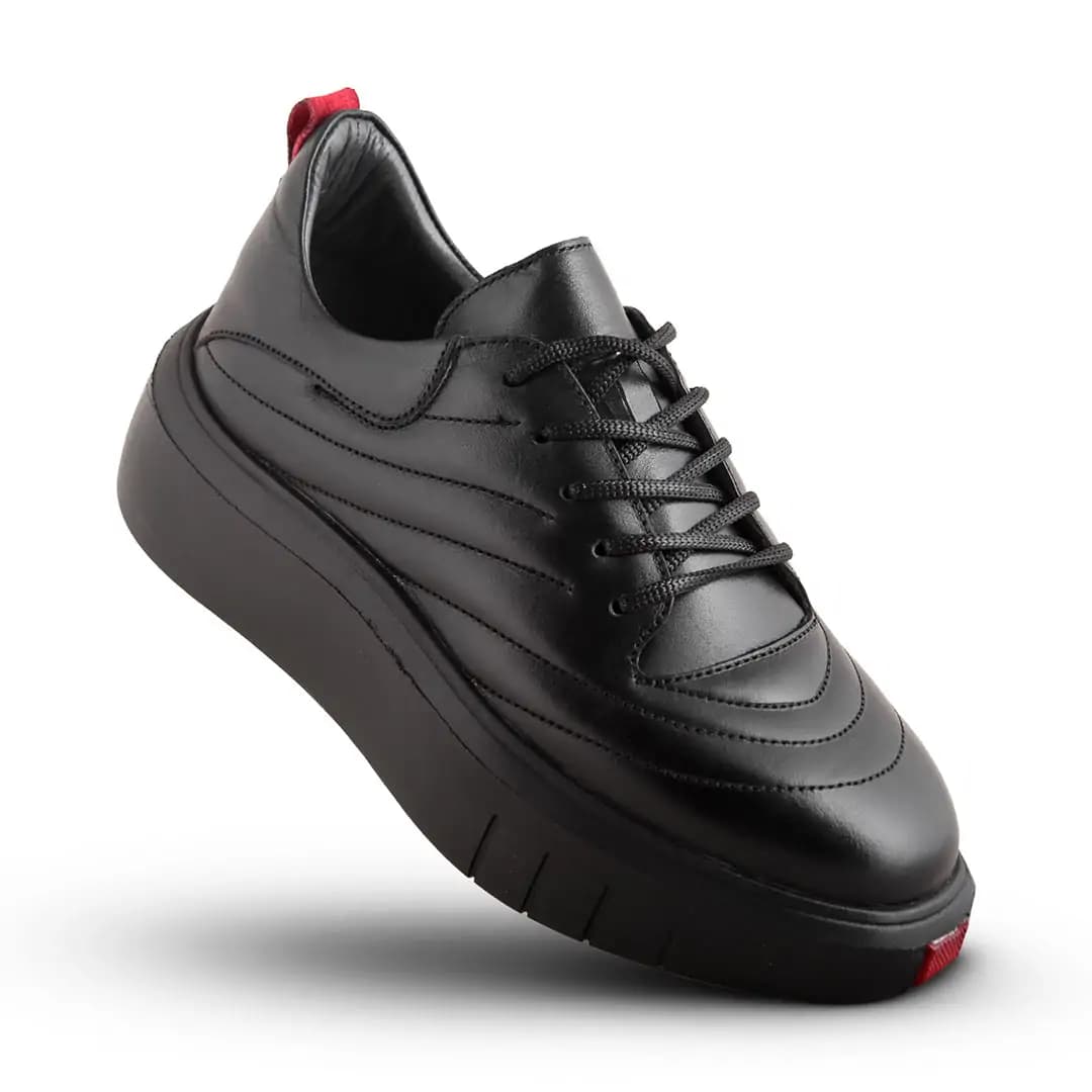 کفش روزمره زنانه چرم یلسان مدل روبی کد 676-GN