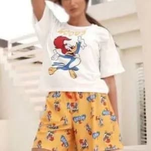 ست تیشرت وشورتک اسپان لاکرا وودیج کد22