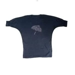 تیشرت قواره بزرگ مشکی کد 663