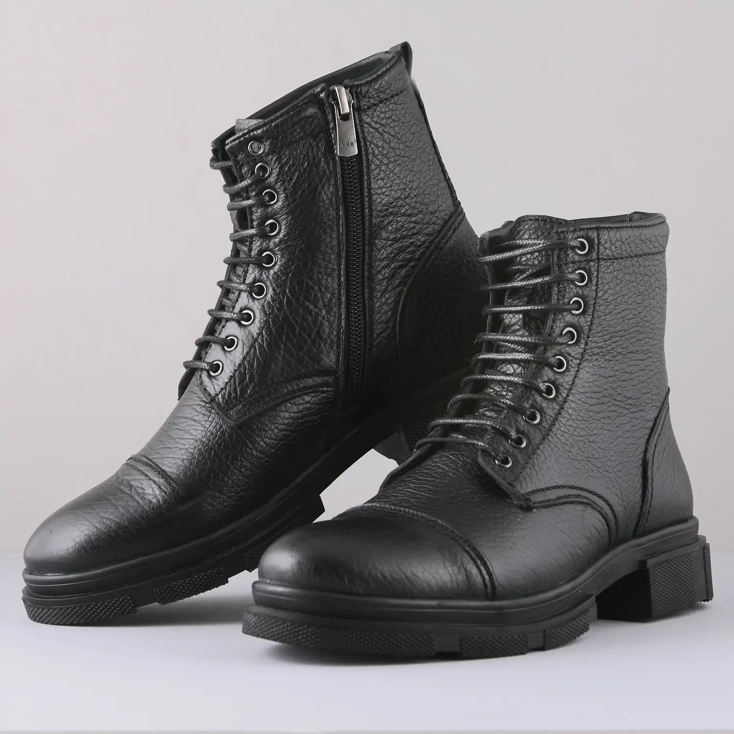 نیم بوت مردانه چرم یلسان مدل آشا کد 550-GF