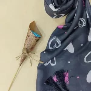 شال نخی قلبی دور دوز کد 2040