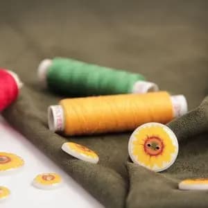 دکمه طرح آفتابگردان