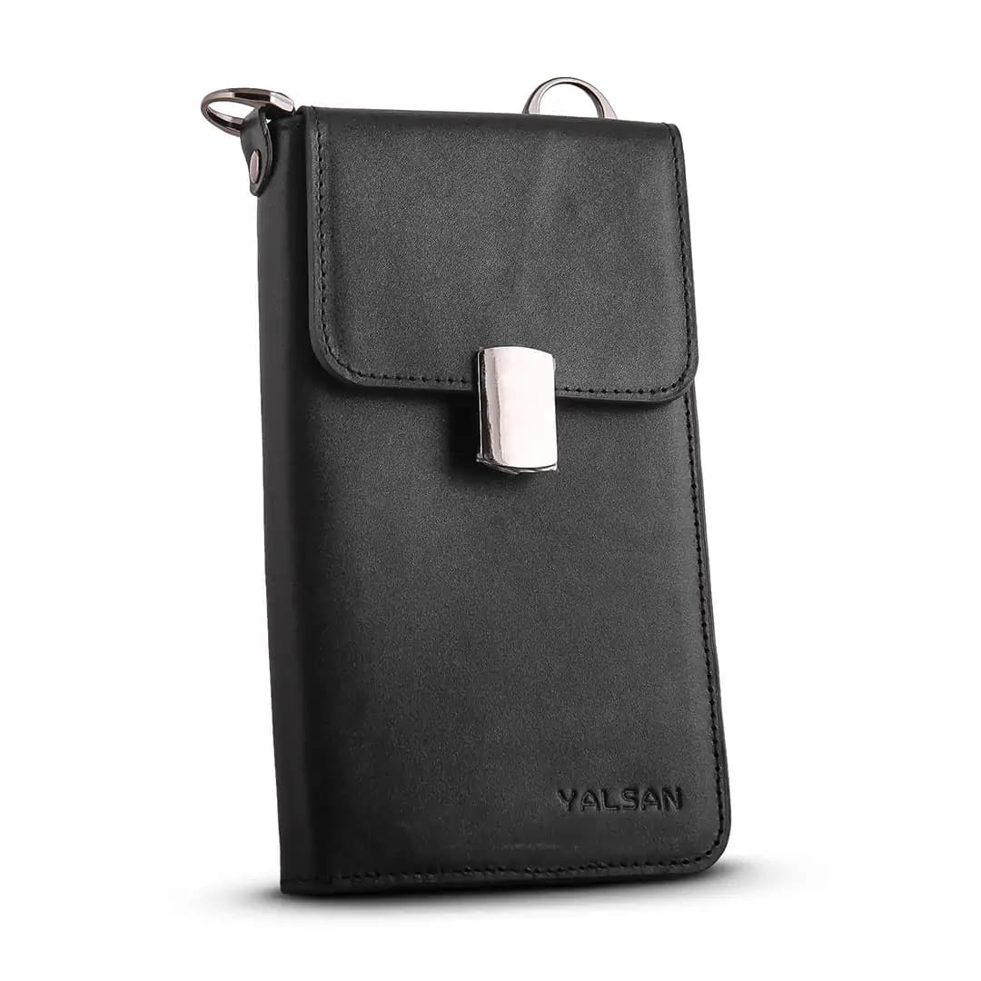 کیف دوشی و دستی چرم یلسان مدل کارن کد 012-GN