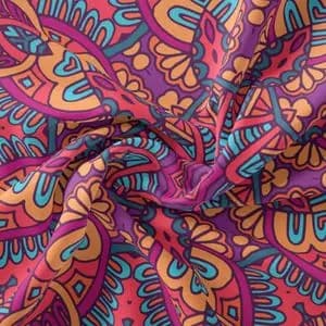 پارچه ملحفه مدل مخمل طرح هنری کد 5011356