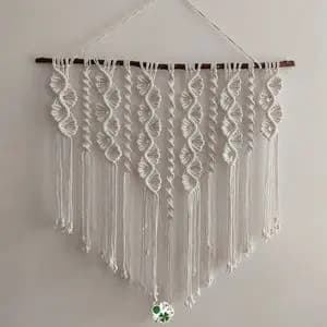 دیوارکوب مکرومه طرح برگ انگور اختصاصی چشم نواز