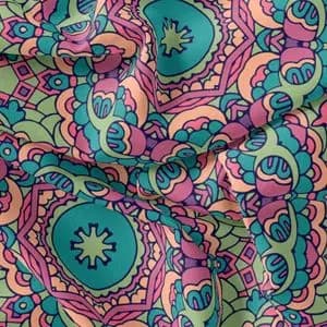 پارچه ملحفه مدل مخمل طرح هنری کد 5011350