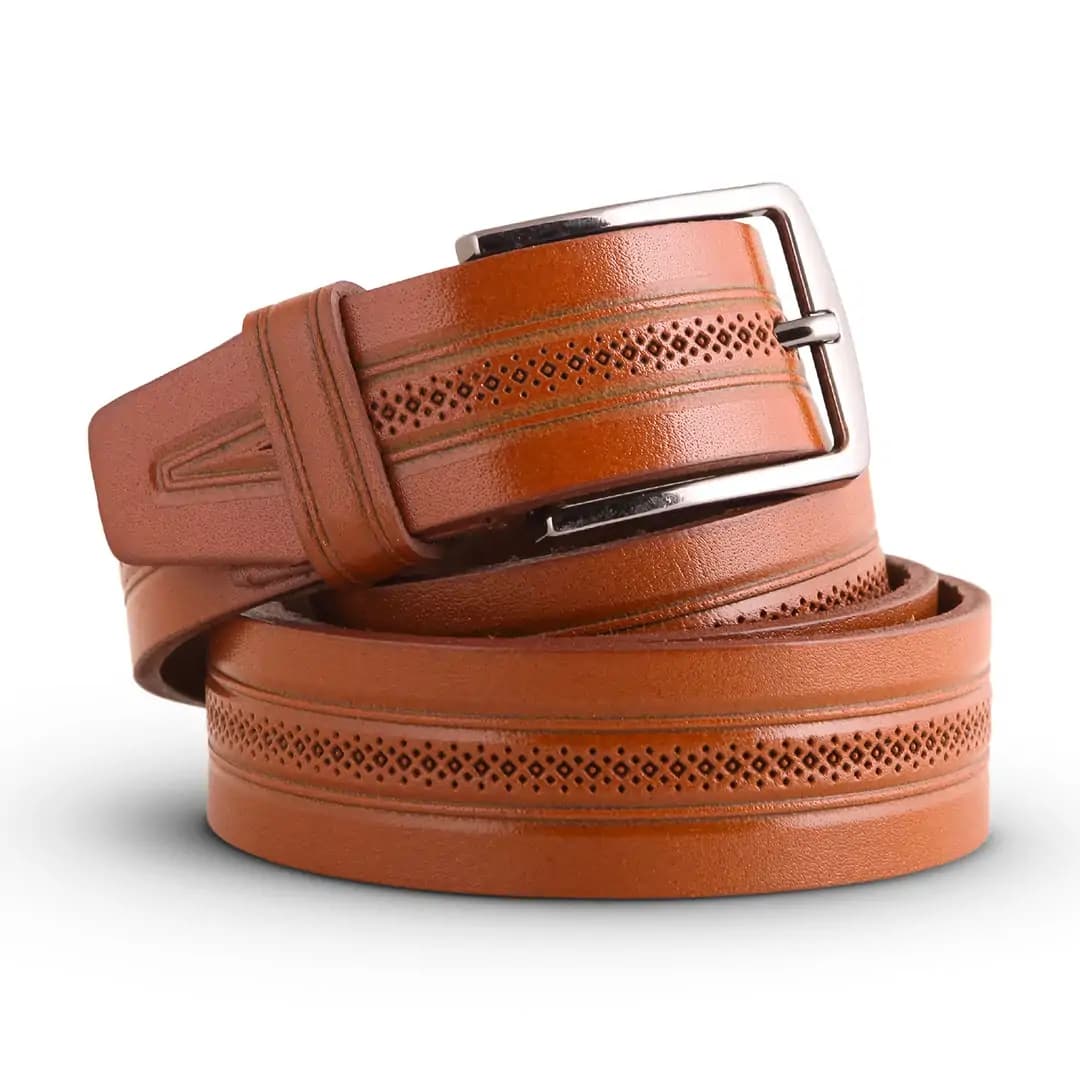 کمربند مردانه چرم یلسان مدل بایسن سه کد 084-GS