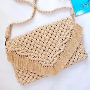 کیف ساحلی مکرومه بافی
