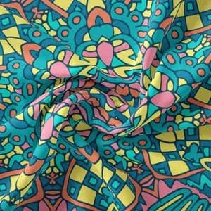 پارچه ملحفه مدل مخمل طرح هنری کد 5011352