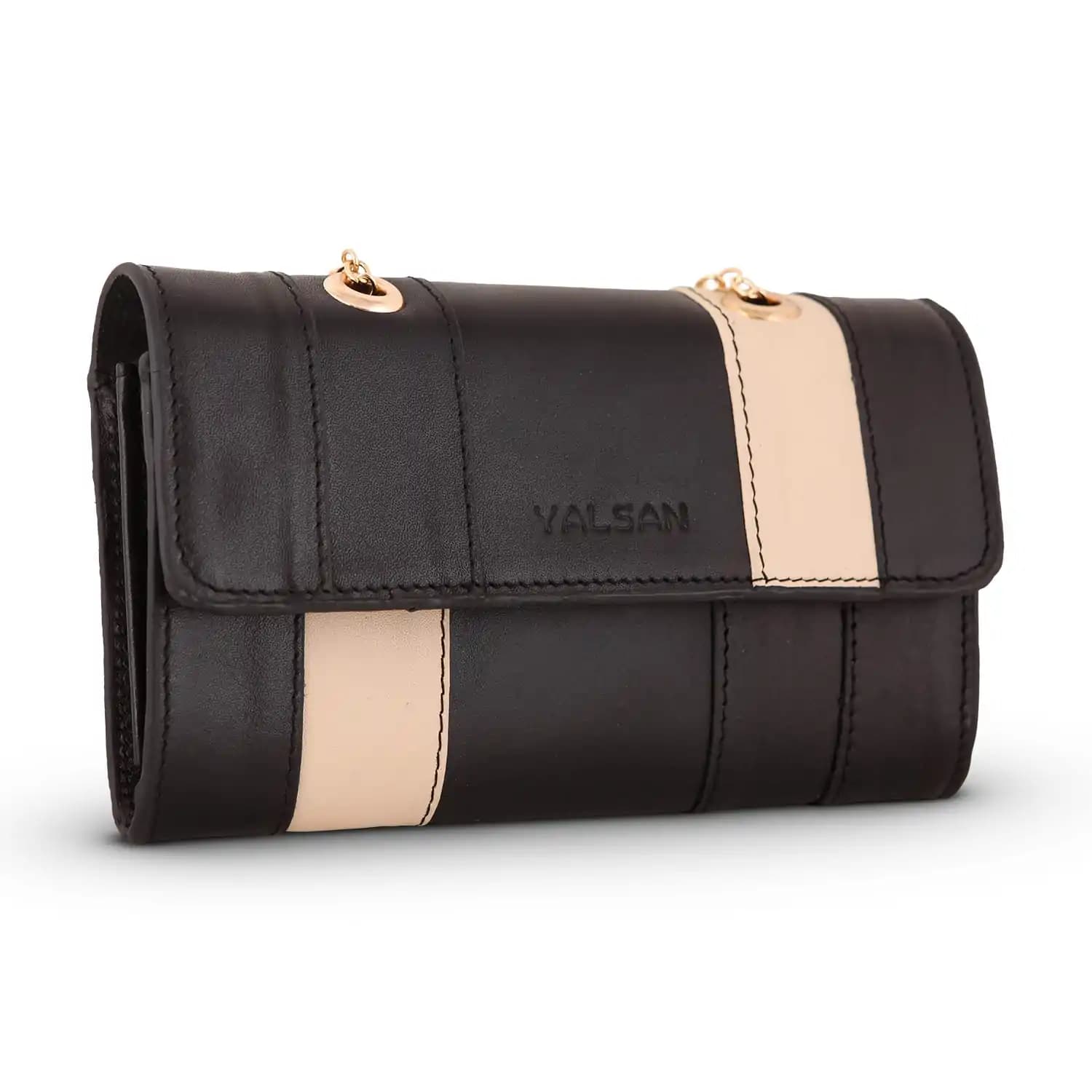 کیف دوشی زنانه چرم یلسان مدل تیکا کد 213-GN