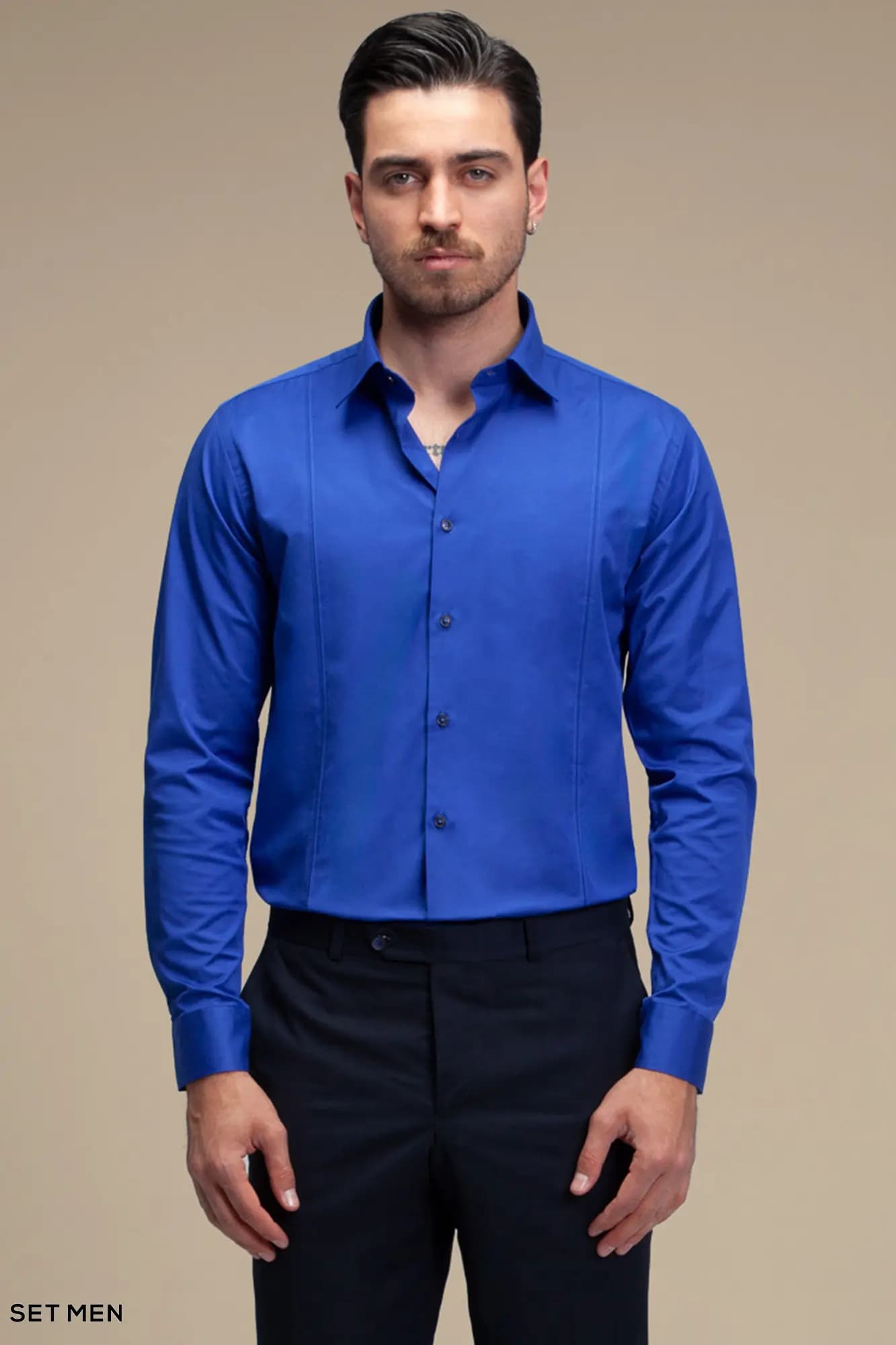 پیراهن مردانه ساده آستین بلند ست من