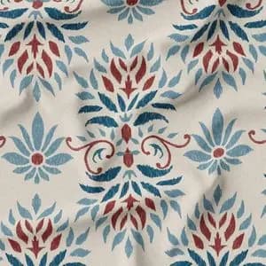 پارچه ملحفه مدل مخمل طرح ایرانی سنتی روسن کد 5012738