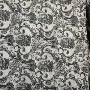 پارچه رومبلی مخمل برجسته طلاکوب رنگ یشمی طلایی گرم بالا