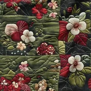 پارچه مخمل روبالشی پارچه باما طرح 5 بعدی گل خاطره کد 5013622