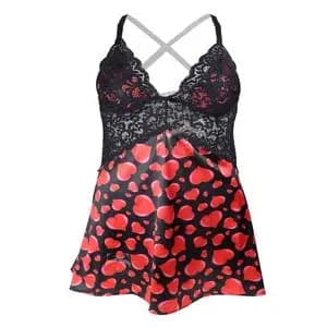 لباس خواب کوتاه طرح دار شهره 40312