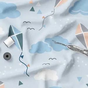 پارچه ملحفه مدل مخمل طرح ابر کد 5011410