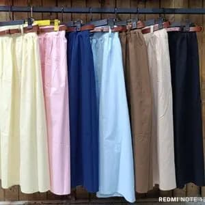 دامن لنین زارا ساده + کمربند چرم