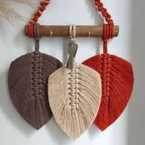 جاکلیدی مکرومه برگ مدرن