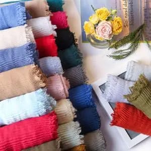 شال پلیسه دونه رنگی