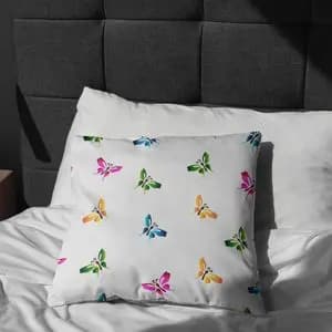 پارچه ملحفه مدل مخمل طرح پروانه ها کد 5011407