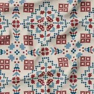 پارچه ملحفه مدل مخمل طرح سنتی کد 5012714