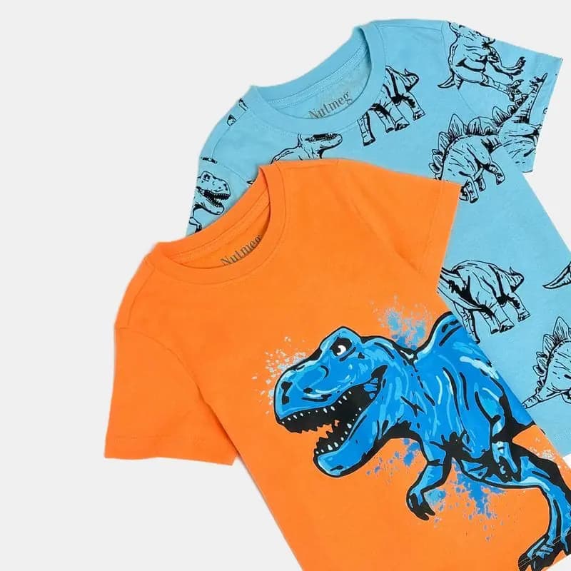 تیشرت پسرانه طرح دایناسور کد971