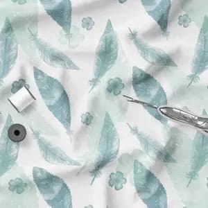 پارچه ملحفه مدل مخمل طرح برگ کد 5011293