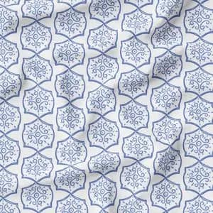 پارچه مخمل طرح گل و برگ کد 5012460