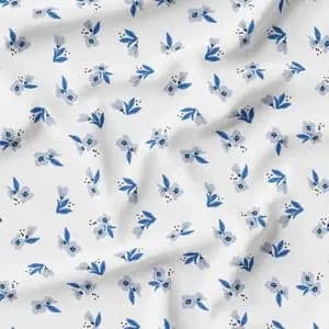 مخمل روتختی طرح گل و برگ کد 5012335