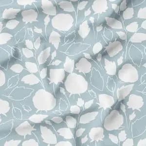 پارچه مخمل طرح گل و برگ کد 5012640