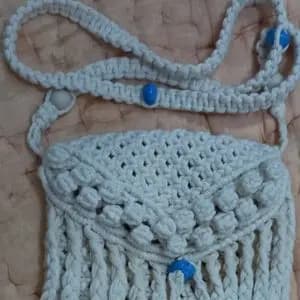 کیف زنانه مکرومه بافی کد 3992