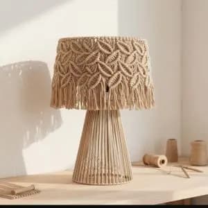 آباژور رومیزی مکرومه پترن برگ ( رویش )