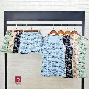 ست تاپ و شورتک تدی زنانه ste67e