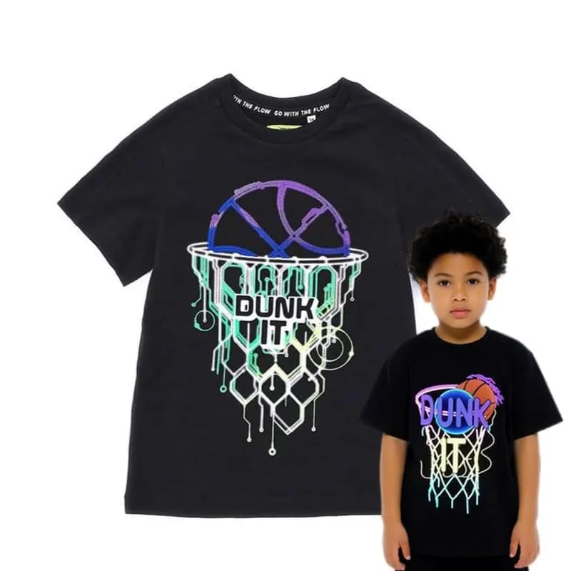 تیشرت پسرانه بچه گانه مشکی کد983