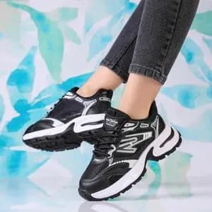 کفش لژدار زنانه طرح لاوان رنگ مشکی