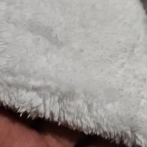 پارچه پتو متری رومبلی و روتختی رنگ سفید برفی عرض 180