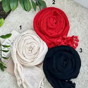 شال منگوله دار رنگی