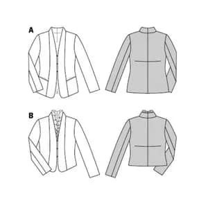 الگوی خیاطی کت زنانه بوردا استایل کد 7073 سایز 34 تا 46 متد مولر