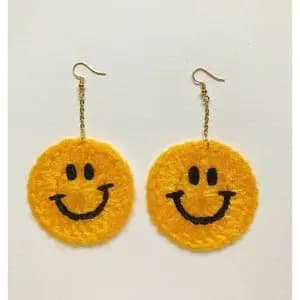 گوشواره طرح لبخند کد 0102