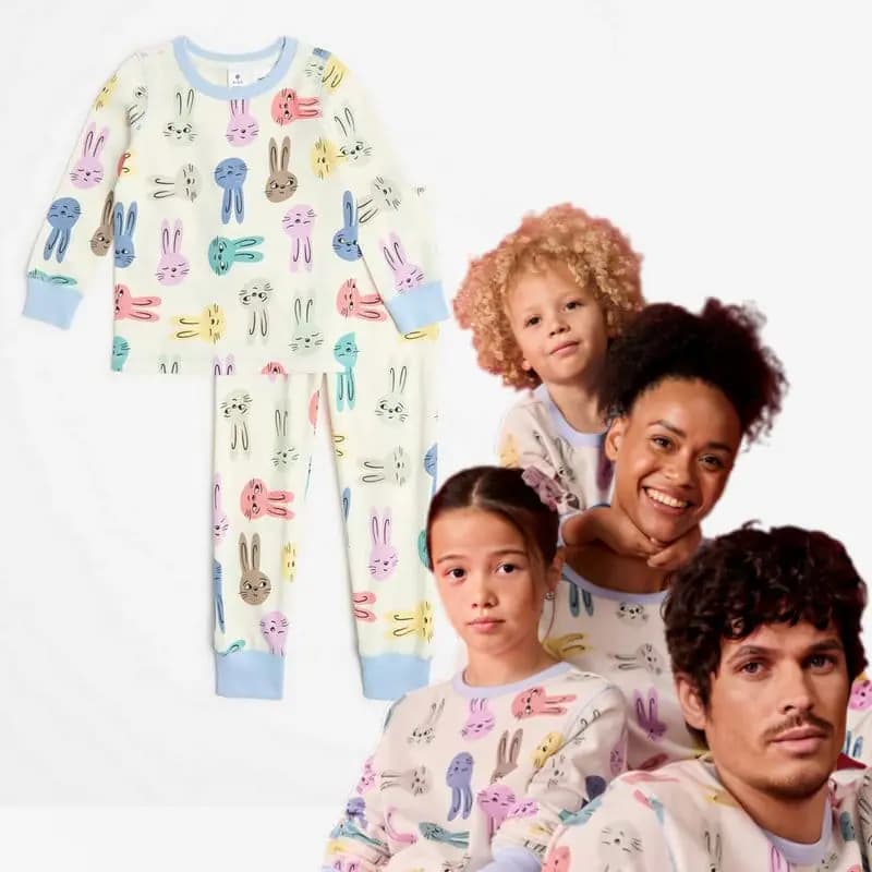 ست بلوز شلوار راحتی بچگانه طرح خرگوش کد668