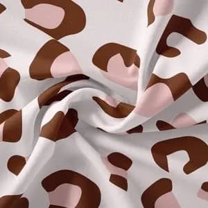 پارچه لباس مدل کرپ بوگاتی طرح پلنگی کد 6011412