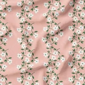 پارچه لباسی طرح دار پارچه الف مدل کرپ بوگاتی طرح گلدار کد 4011601