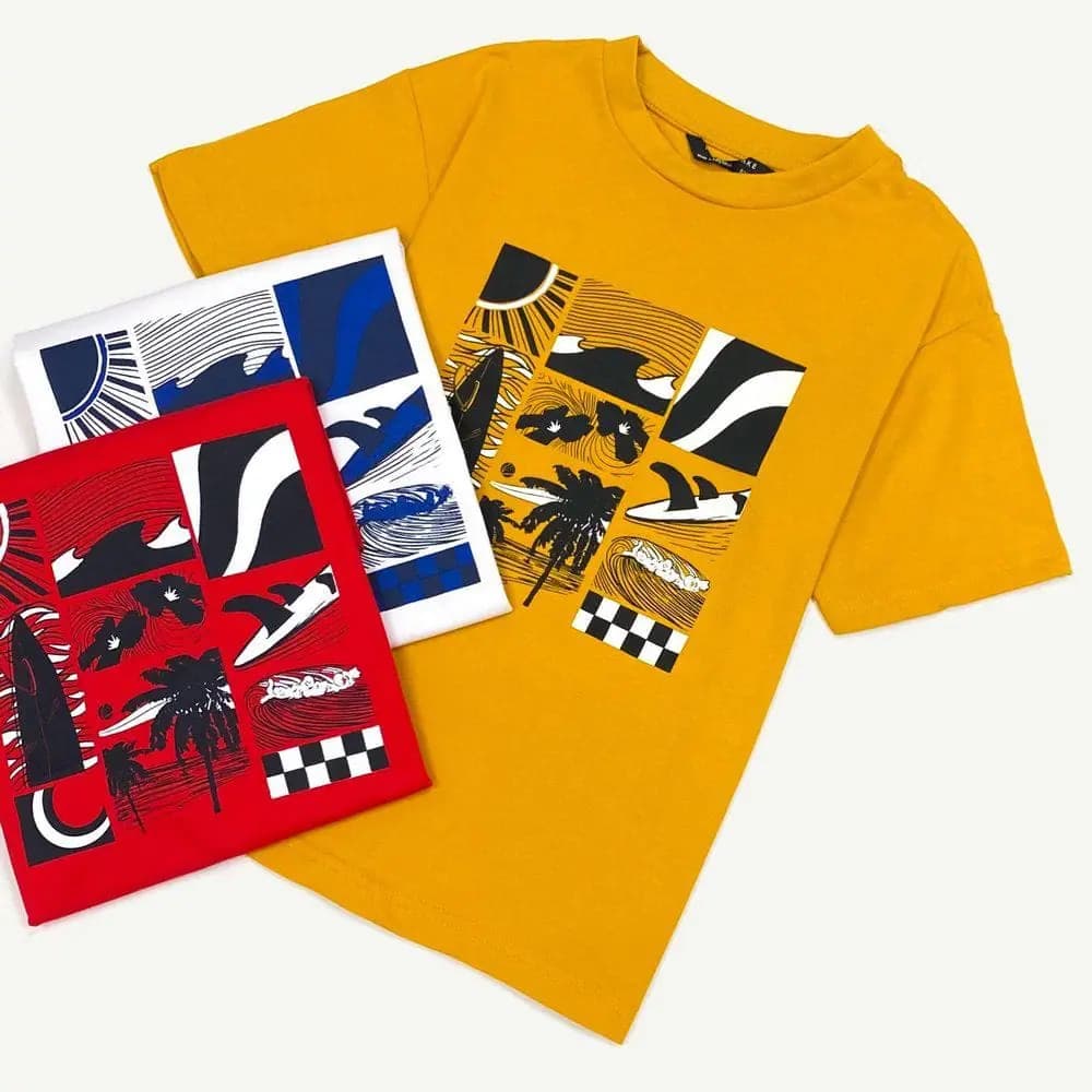 تیشرت ساحلی پسرانه و دخترانه کدb196