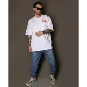 تیشرت لش استایل جیب دار چاپ سینه