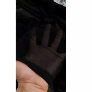 پارچه حریر مشکی بور