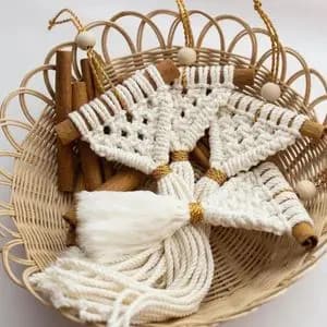 گیفت چوب دارچین مکرومه بافی طرح مه تاب